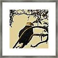 Bald Eagle   Sepia Framed Print