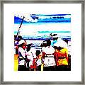 Balinese Beach Funeral Framed Print