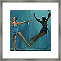 Ballet Leap Framed Print