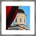 Balloon And Dome Of The Canton Courthouse Framed Print