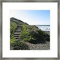 Beach Staircase Framed Print