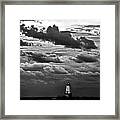 Beacon In The Clouds Framed Print