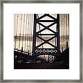 Ben Franklin Bridge Framed Print