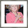 Betty White At A Public Appearance Framed Print