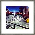 #bicycles Infron Of Framed Print