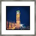 Big Ben #london #landmarks Framed Print