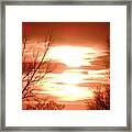Big Sun Sundown Framed Print