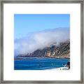 Big Sur Coastline With Fog Framed Print
