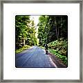 Biking In The Catskills Framed Print