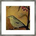 Bird And Berries Framed Print