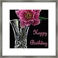 Birthday Vase Framed Print