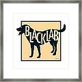 Black Lab Framed Print