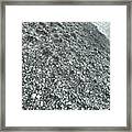 Black Sand (stone) Beach Framed Print