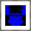 Blue Color Tree Framed Print