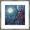 Blue Floaters Framed Print