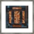 Blue Metal 4 Framed Print