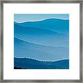 Blue Ridges Panoramic Framed Print