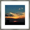 Blue Sky And Clouds Framed Print