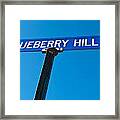 Blueberry Hill Sign Framed Print