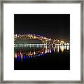 Bluewater Bridges On A Warm Spring Night Framed Print