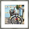 Boardwalk Bike Framed Print