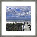 Boardwalk To The Beach Framed Print