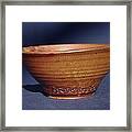 Bowl With Texture Framed Print