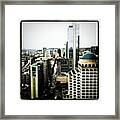 Breathtaking View Of Downtown Seattle Framed Print