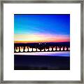 Bridge + Sunsets Framed Print