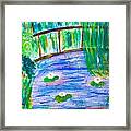 Bridge Of Lily Pond Framed Print