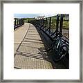 #bridge Over #fremington Quay. #cycling Framed Print