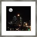 Brisbane Moon Framed Print