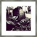 #broken #demolition #ruins #city Framed Print