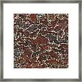 Brown Stone Abstract Framed Print