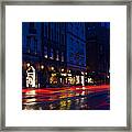 Bryggen Lights Framed Print