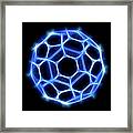 Buckyball, Buckminsterfullerene Molecule Framed Print