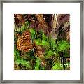 Butterfly Camouflage Framed Print
