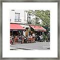 Cafe Life In Paris Framed Print