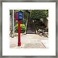 Call Box With Stairs Framed Print