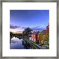 Canal Sunset Framed Print