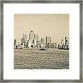 Canary Wharf Cityscape Framed Print