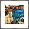 Cape Greco Caves, Cyprus Framed Print