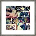 #cash #money #crisi #paris #panoramica Framed Print