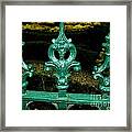 Cast Iron Fence Top 2 Framed Print