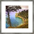 Castle Rock Overlooking Lake Superior Framed Print