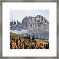 Catinaccio - Rosengarten Framed Print