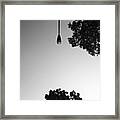 Ceiling Bulb? #lamppost #trees #nature Framed Print