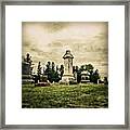 #cemetery #clouds #cloudyday #sunrise Framed Print