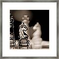 Chess King And Knight Framed Print