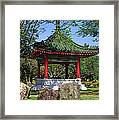 Chinese Gardens Garden Pavilion 21b Framed Print